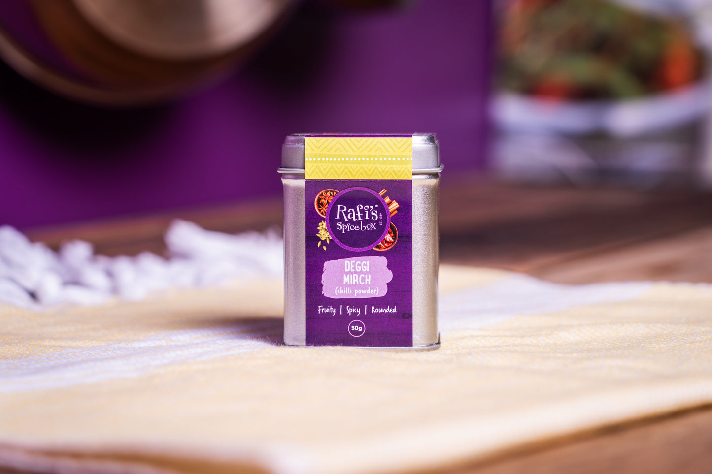 Deggi Mirch Chilli Powder Spice Tin