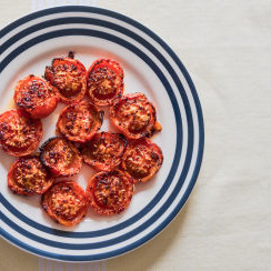 Slow Roast Tomatoes with Chilli Flakes