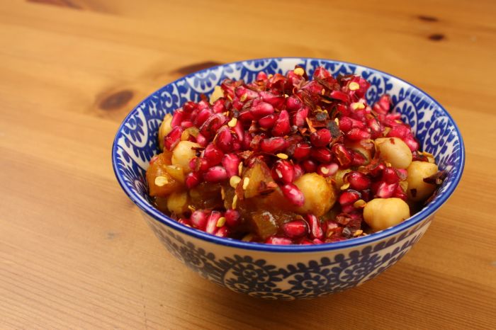 Chana Masala with Pomegranate