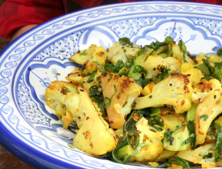 Cauliflower with panch pooran