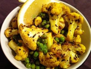Rajput Cauliflower and Pea Curry