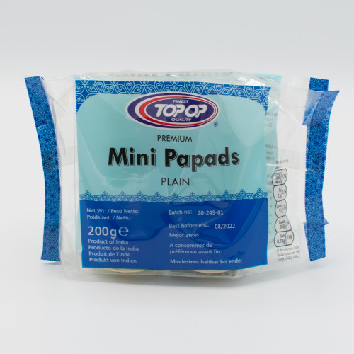 Top-Op Mini Plain Papads 