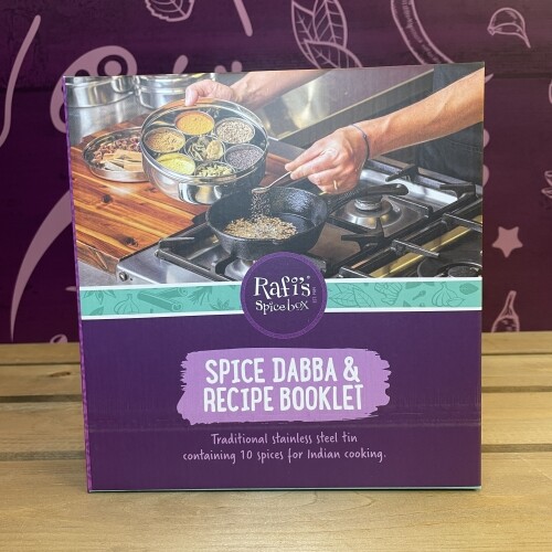 Spice Dabba and Recipe Booklet (available end of November)