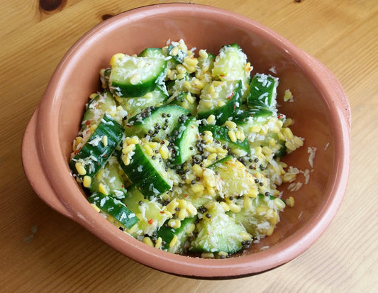 Cucumber, Moong Dhal and Coconut Salad