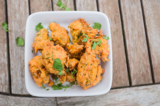 Rafi's Courgette Bhajis Recipe