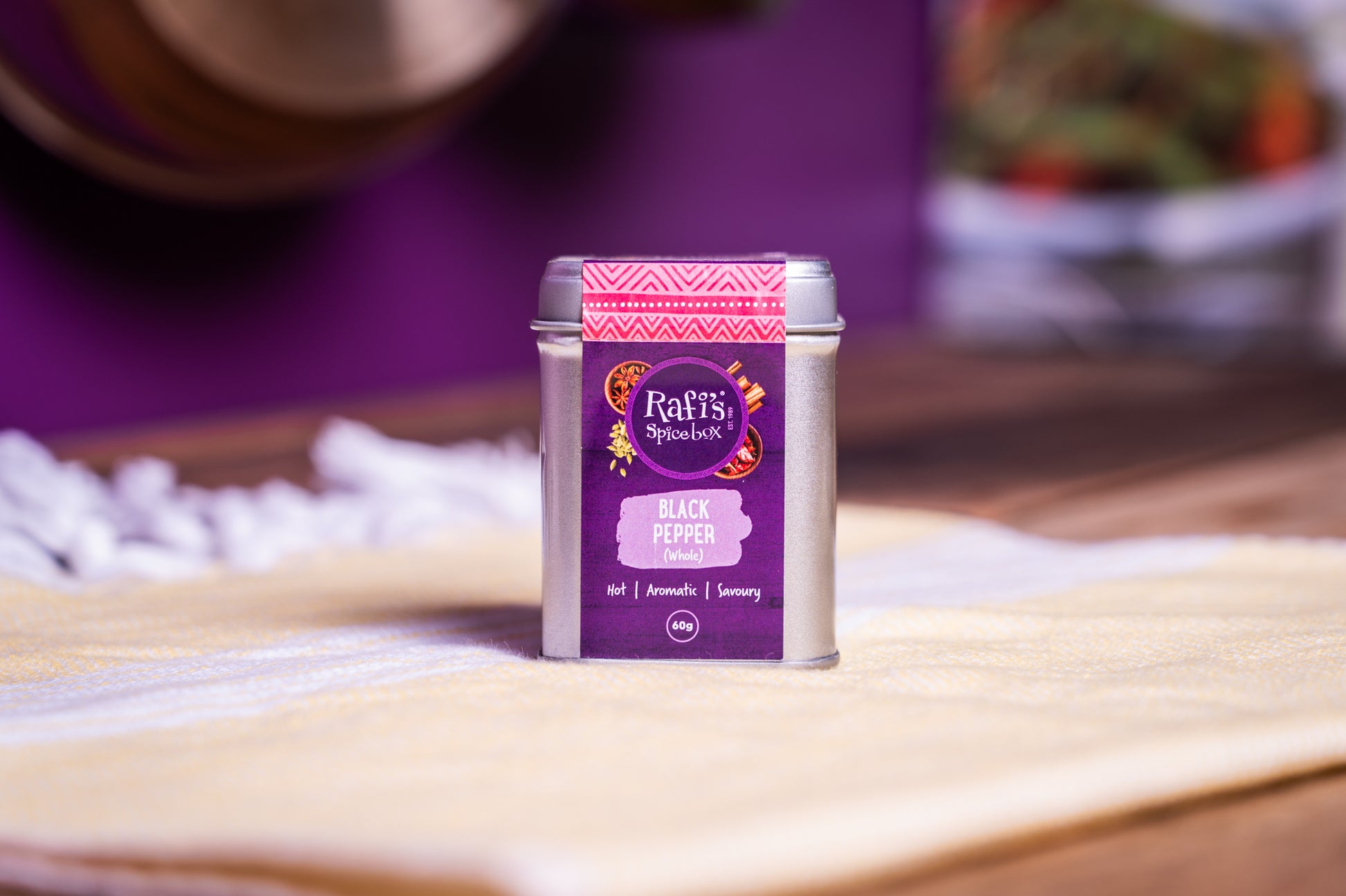 Black Pepper (whole) Spice Tin