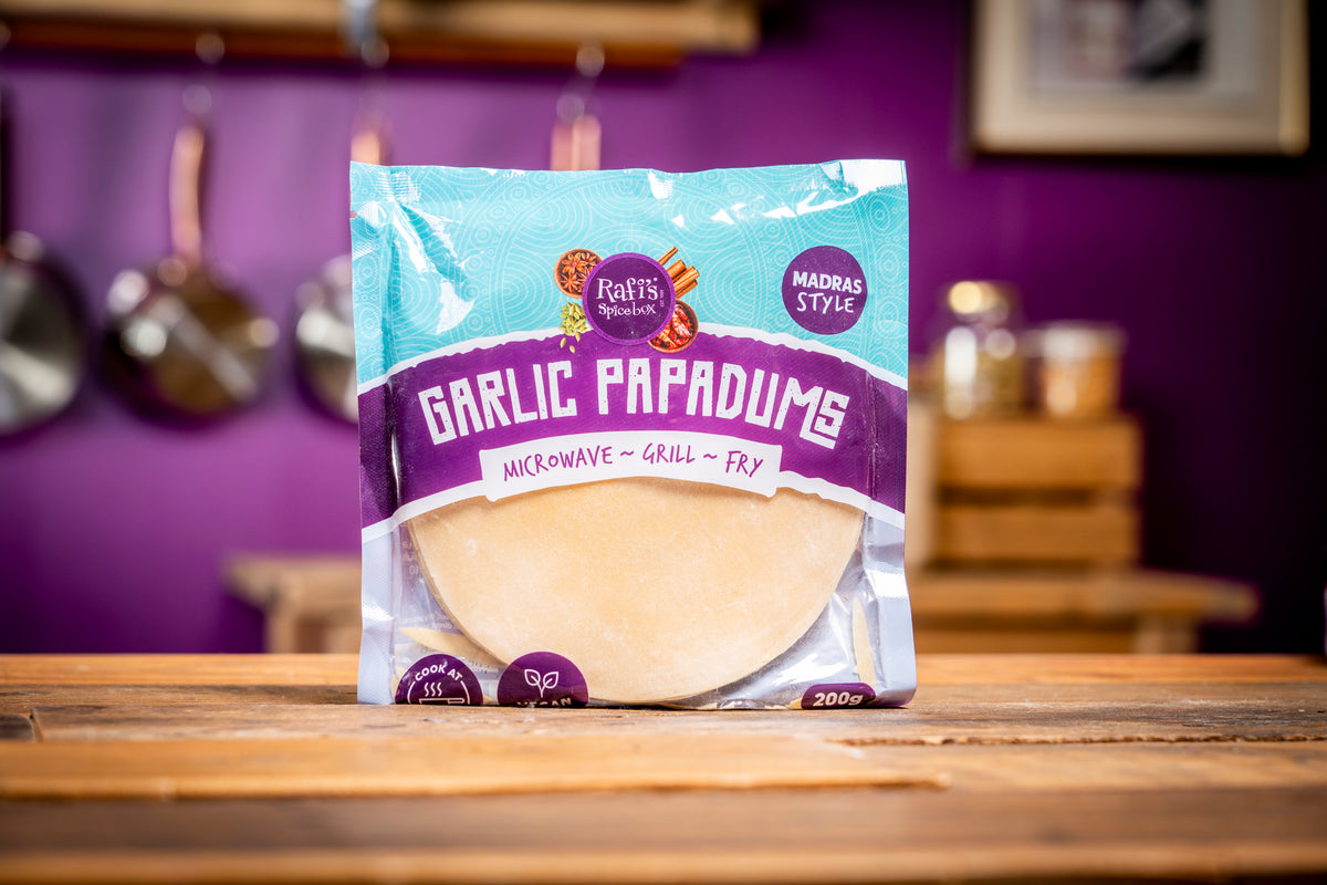 Garlic Papadums