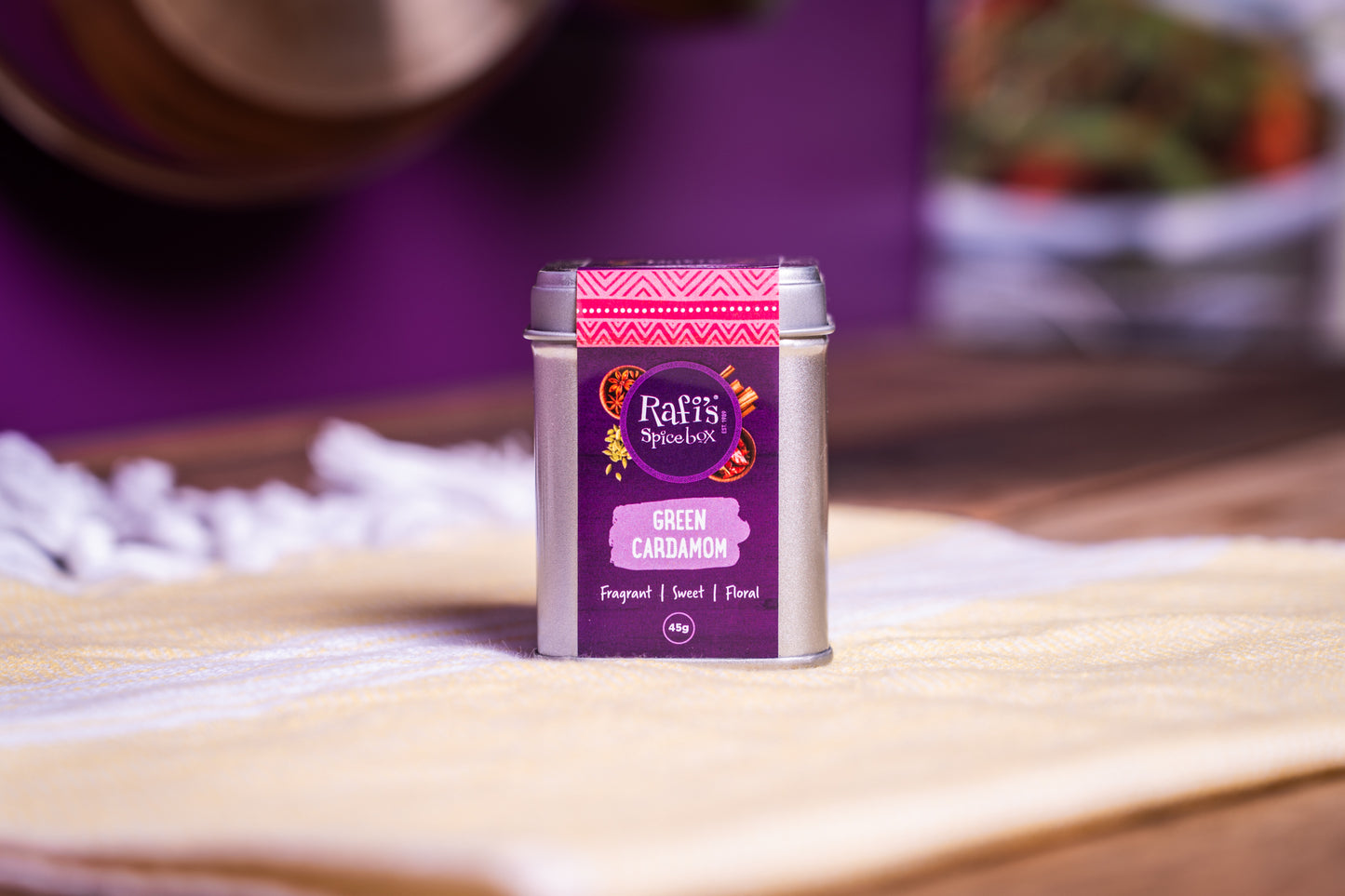 Green Cardamom Spice Tin