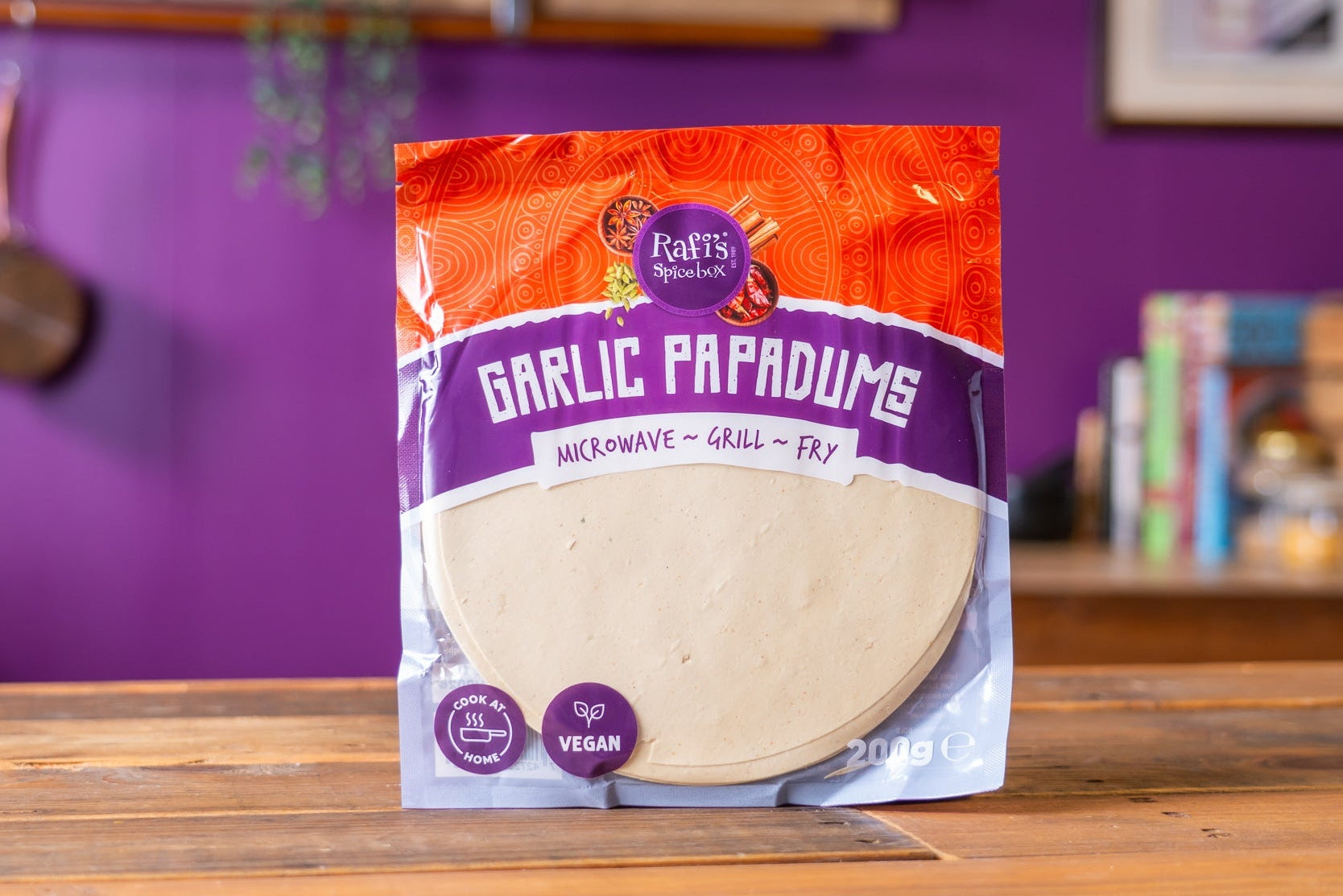 Rafi's Garlic Papadums