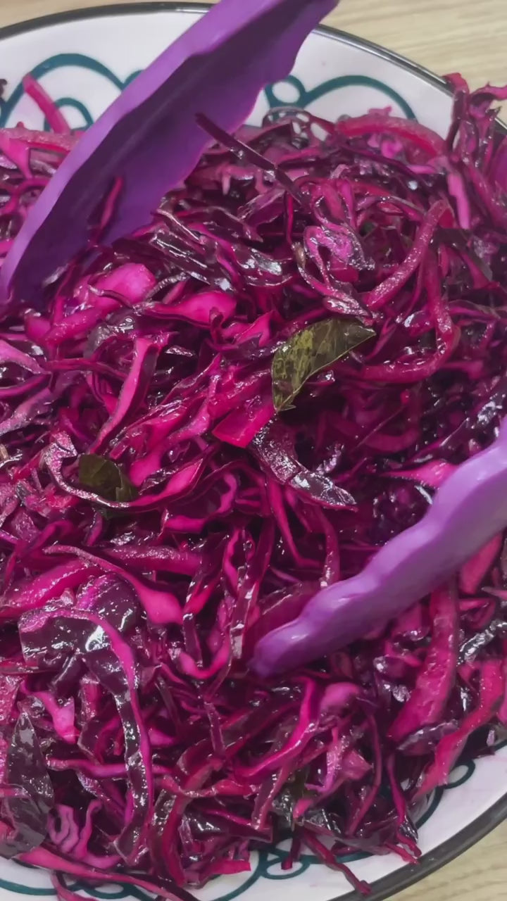 Red Cabbage Slaw - Rafi's Spicebox 